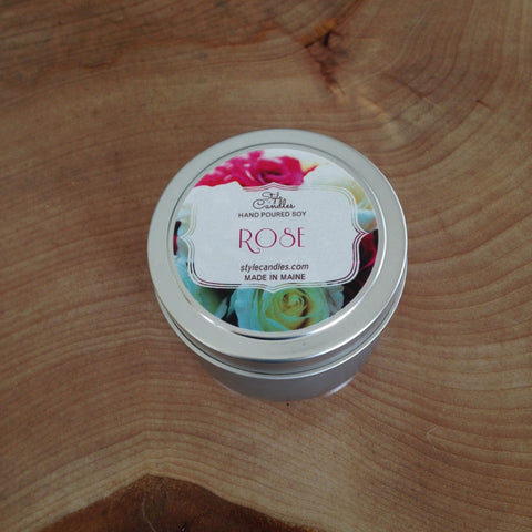 Rose Soy Travel Tin by Style Candles