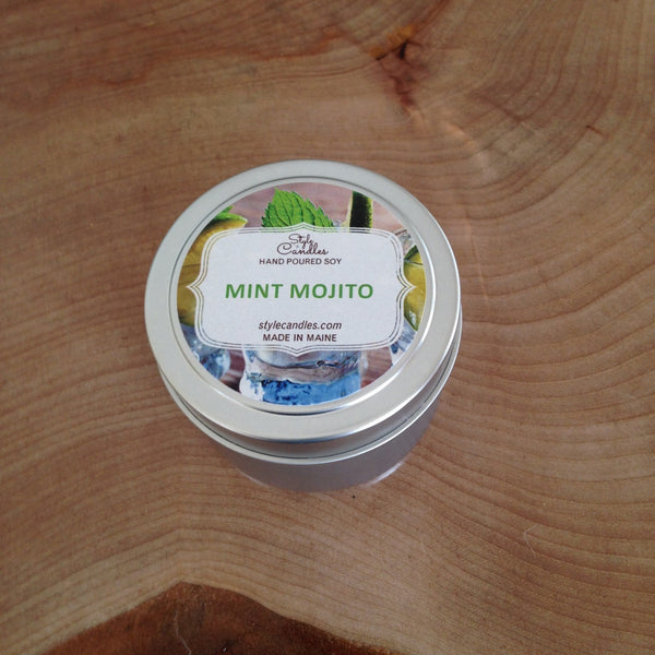 Mint Mojito Soy Travel Tin by Style Candles