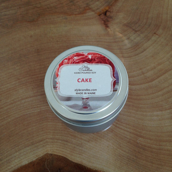 Cake Soy Travel Tin by Style Candles