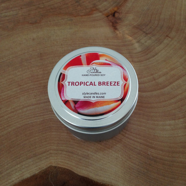 Tropical Breeze Soy Travel Tin by Style Candles