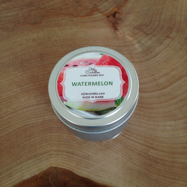 Watermelon Soy Travel Tin by Style Candles