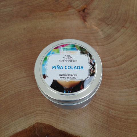Piña Colada Soy Travel Tin by Style Candles