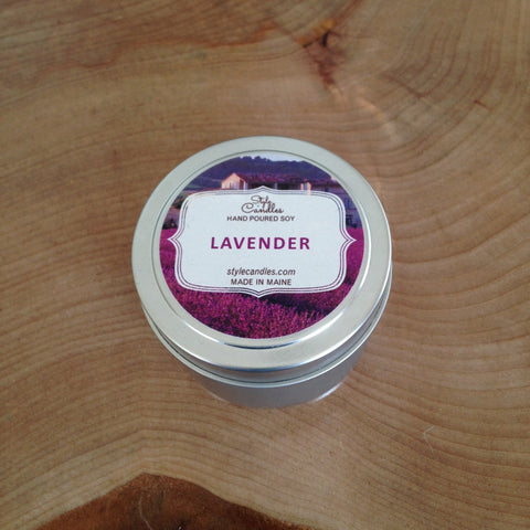 Lavender Soy Travel Tin by Style Candles
