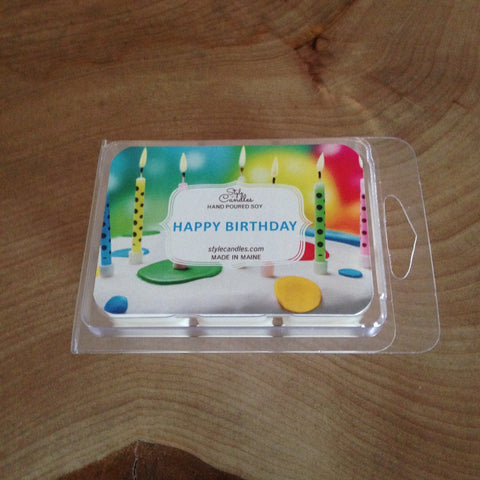 Happy Birthday Soy Wax Melts by Style Candles