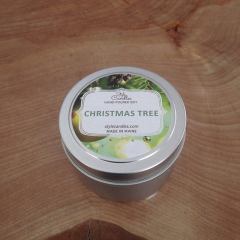 Christmas Tree Soy Travel Tin by Style Candles