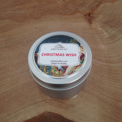 Christmas Wish Soy Travel Tin by Style Candles